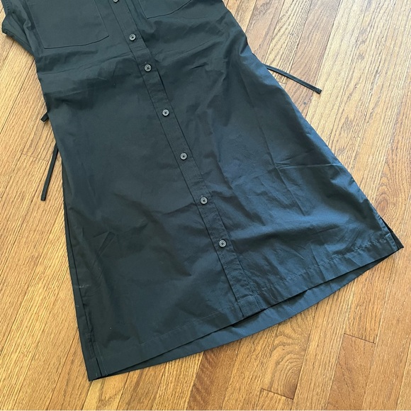 GAP Black Shirt Utility Dress Cut Out Back  Size XS - Picture 3 of 8